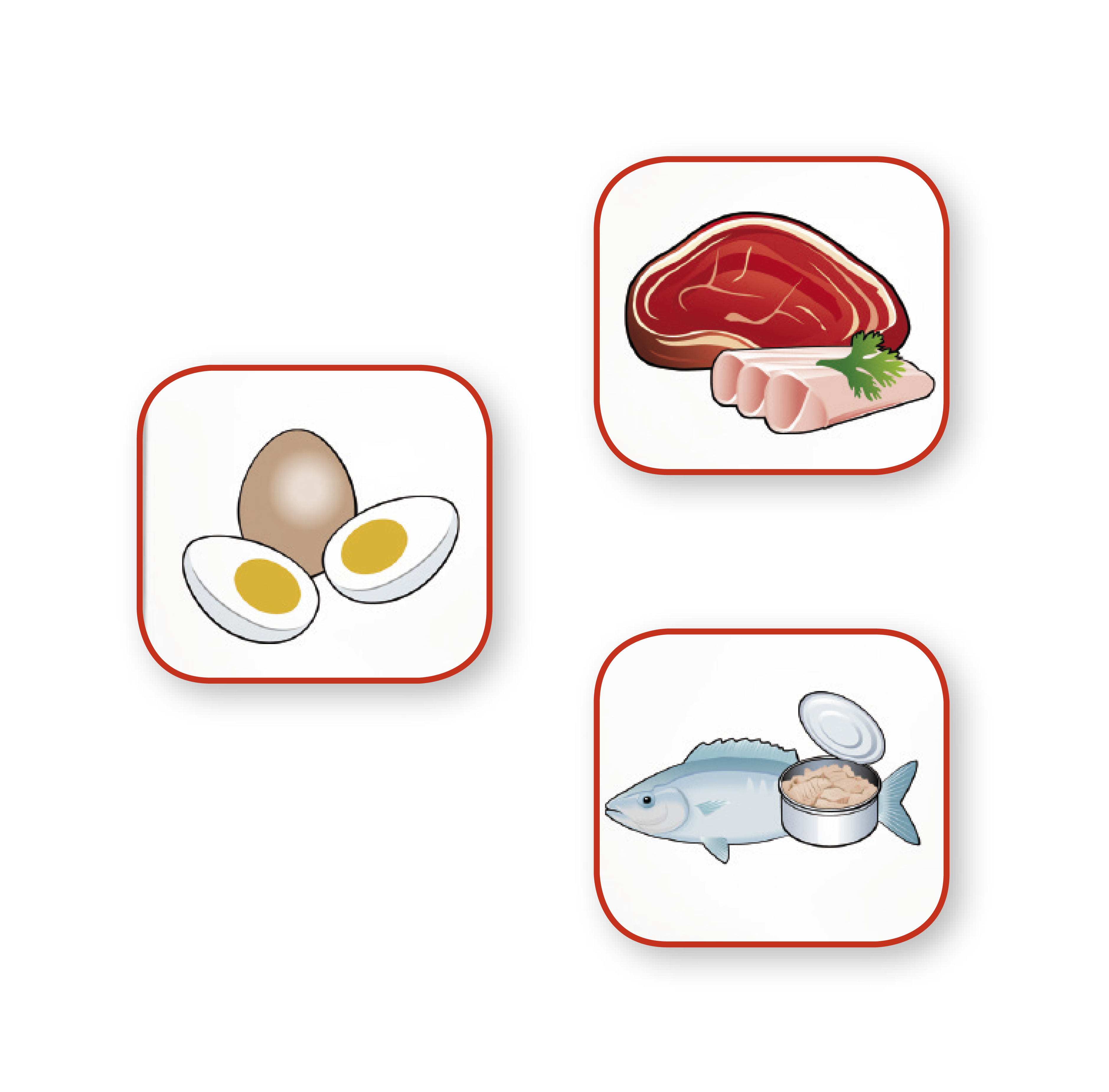 Grafik Ernährung: Fisch, Fleisch, Wurst und Eier