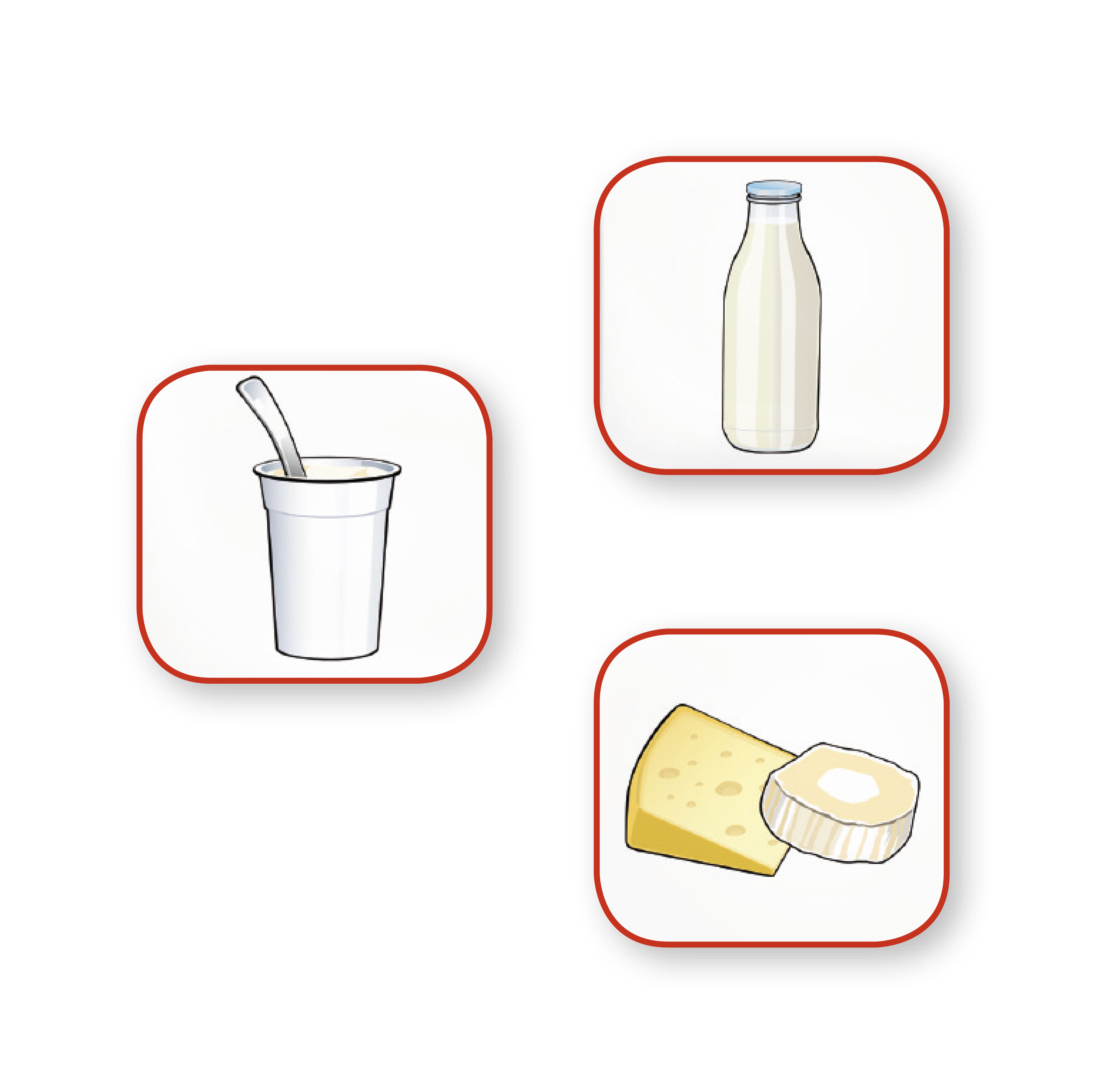 Grafik Ernährung: Milchprodukte